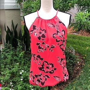 Express Tropical Coral Blouse. Size M